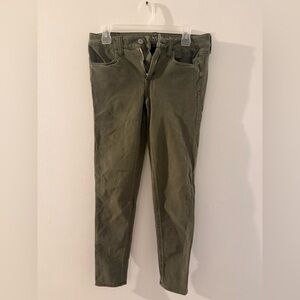 American Eagle Outfitters Women's Skinny Jeans in Olive